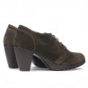 Damskie buty casual 167 kawa welur