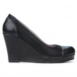 Damskie buty casual 177 indygo kombinowany