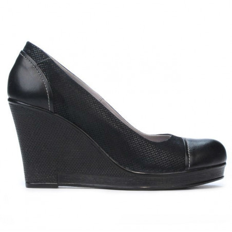 Damskie buty casual 177 indygo kombinowany