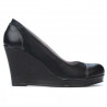 Damskie buty casual 177 indygo kombinowany