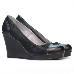 Damskie buty casual 177 indygo kombinowany