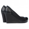 Damskie buty casual 177 indygo kombinowany