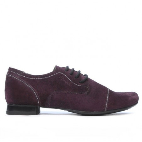 Damskie buty casual 180 fioletowy welur