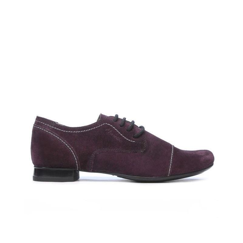 Damskie buty casual 180 fioletowy welur