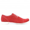 Damskie buty casual 180 czerwony welur