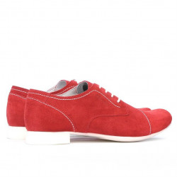 Damskie buty casual 180 czerwony welur