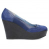 Damskie buty casual 630 satynowy indygo