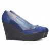 Damskie buty casual 630 satynowy indygo