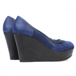 Damskie buty casual 630 satynowy indygo