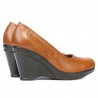 Damskie buty casual 174 brązowy kombinowany