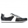 Buty sportowe damskie 191 czarno-białe