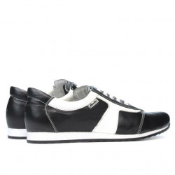 Buty sportowe damskie 191 czarno-białe