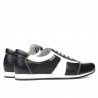 Buty sportowe damskie 191 czarno-białe