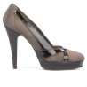Eleganckie buty damskie 1206 piaskowy antylop połączony