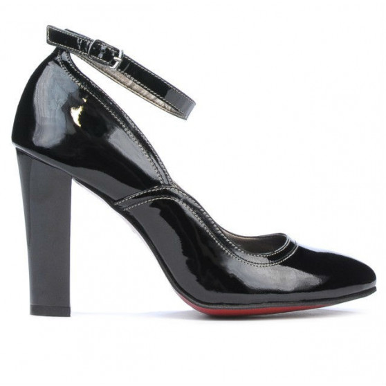 Damskie eleganckie buty 1228 czarny lakier