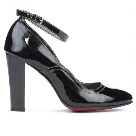Damskie eleganckie buty 1228 czarny lakier