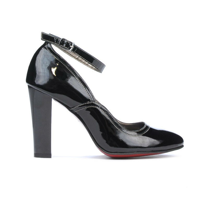 Damskie eleganckie buty 1228 czarny lakier