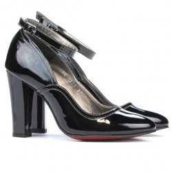 Damskie eleganckie buty 1228 czarny lakier