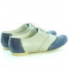 Damskie buty casual 186 indygo+beż