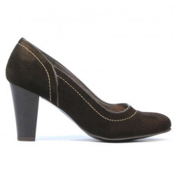 Eleganckie buty damskie 1205 kawa antylopa