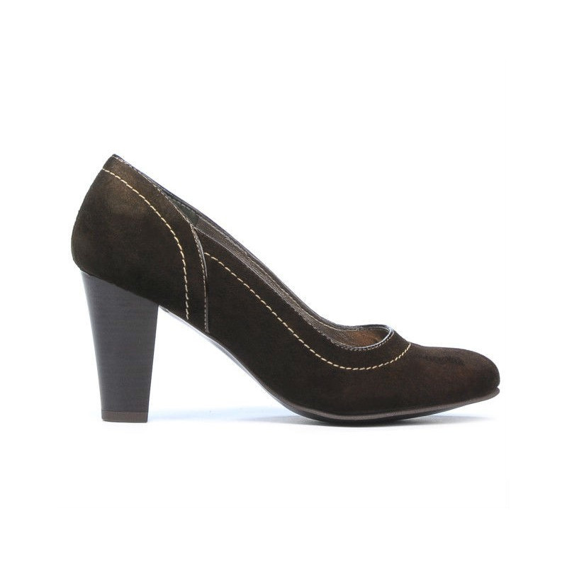 Eleganckie buty damskie 1205 kawa antylopa