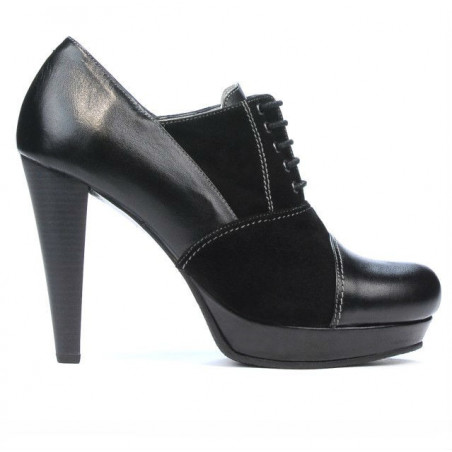 Eleganckie buty damskie 1091 czarne połączone