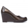 Damskie buty casual 647 kawa