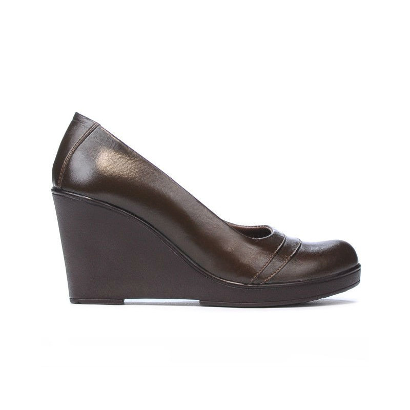 Damskie buty casual 647 kawa