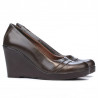 Damskie buty casual 647 kawa