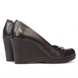 Damskie buty casual 647 kawa