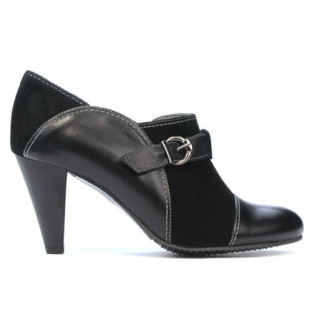 Eleganckie buty damskie 1210 czarny kombinowany