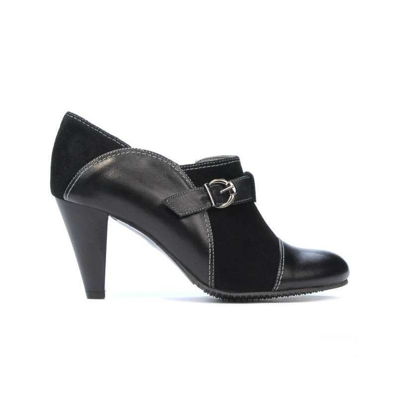 Eleganckie buty damskie 1210 czarny kombinowany