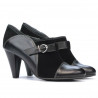 Eleganckie buty damskie 1210 czarny kombinowany