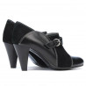 Eleganckie buty damskie 1210 czarny kombinowany