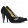 Eleganckie buty damskie 1040 czarny antylopowy