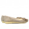 Baleriny damskie 181 piasek welur