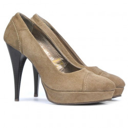 Eleganckie buty damskie 1082 piasek