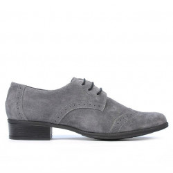 Buty damskie 691 szare welur