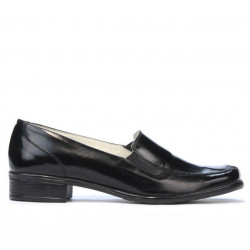 Damskie buty casual 649 lakier czarny