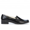 Damskie buty casual 649 lakier czarny