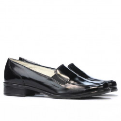Damskie buty casual 649 lakier czarny