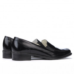 Damskie buty casual 649 lakier czarny