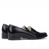 Damskie buty casual 649 lakier czarny