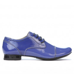 Damskie buty casual 180 lakierowane niebieskie