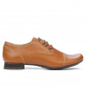 Damskie buty casual 180 brązowe woskowane