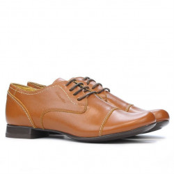 Damskie buty casual 180 brązowe woskowane