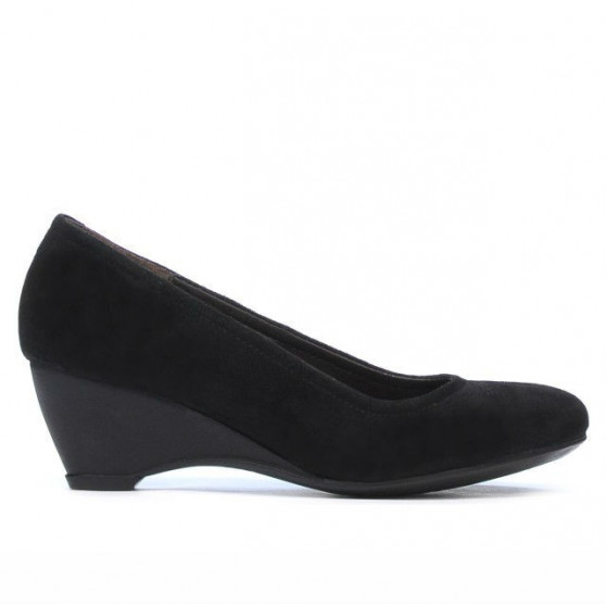 Damskie buty casual 152-1 czarny welur
