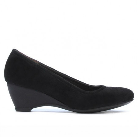 Damskie buty casual 152-1 czarny welur