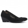 Damskie buty casual 152-1 czarny welur