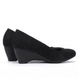 Damskie buty casual 152-1 czarny welur
